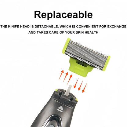 MLG Electric Shaver For Men and Women Portable Full Body Trimmer USB T Shaped Blade Razor For Beard Armpit For Washable